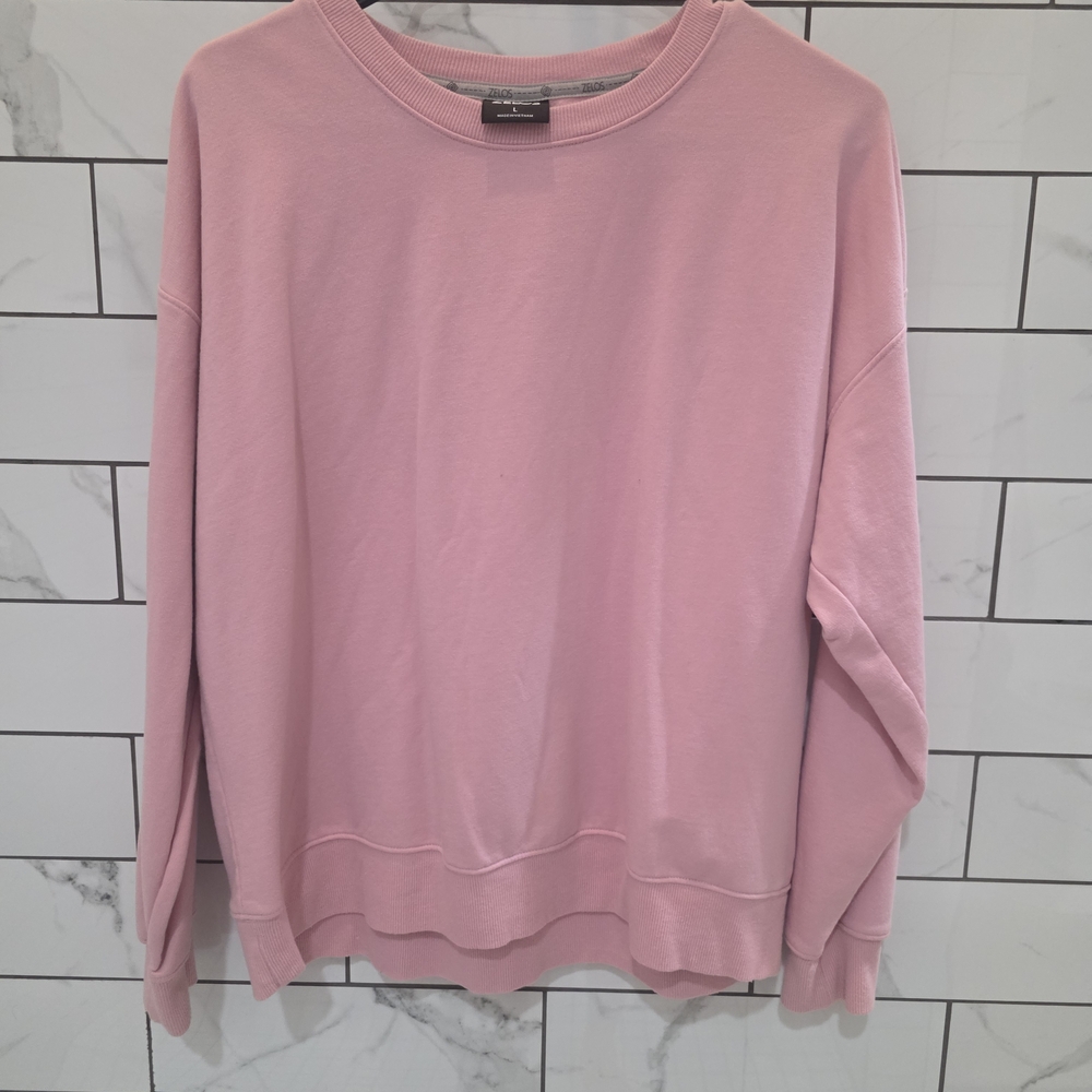 ZELOS Soft Pink Pullover